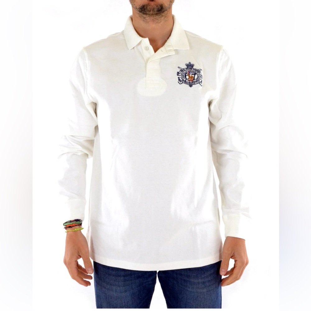 Polo Ralph Lauren vintage Y2K cream rugby polo L men’s M woman’s‎